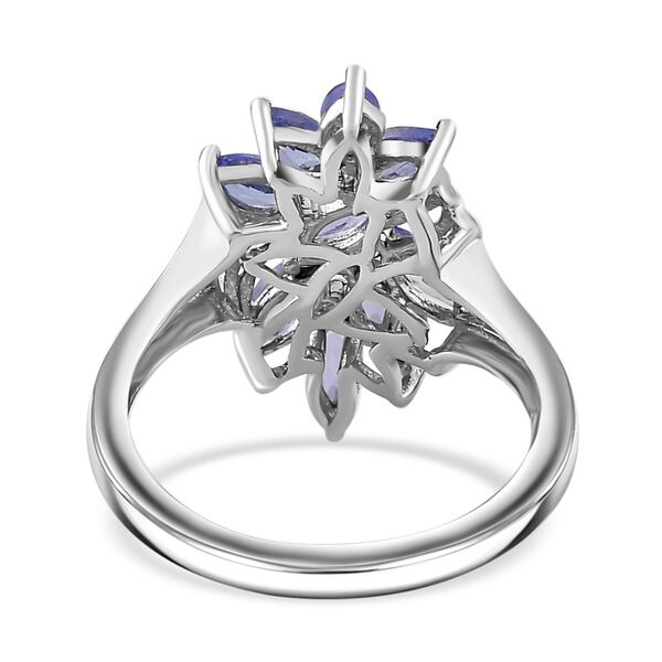 Tansanit Ring 925 Silber rhodiniert (Größe 16.00) ca. 1,25 ct image number 6