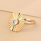 Diamant Ring 925 Silber vergoldet image number 1