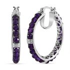 Infinity afrikanische Amethyst-Ohrringe image number 0