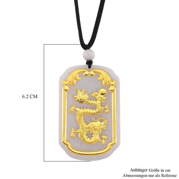 Flexible, weiße Jade Halskette in 999 Gold - 125 ct. image number 6