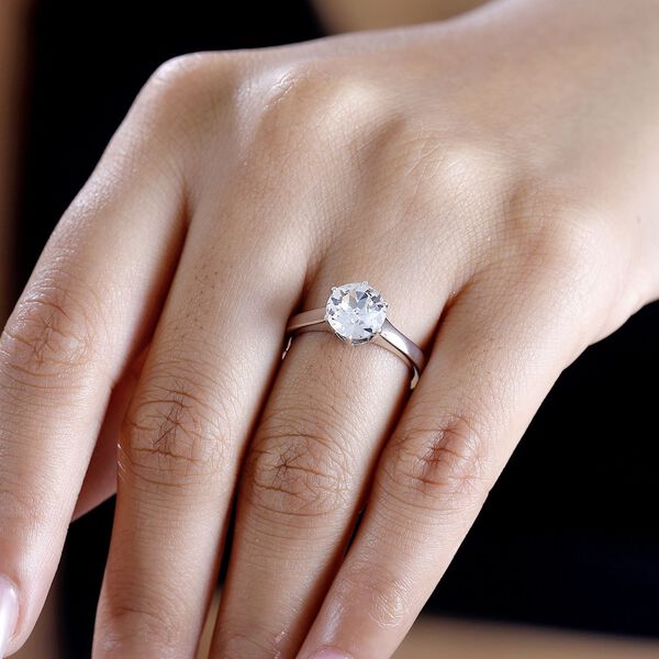 J Francis gefertigt mit SWAROVSKI Weißer Swarovski Kristall Ring, 925 Silber rhodiniert image number 17