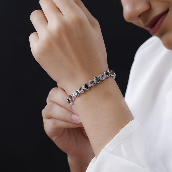 Multi Turmalin und Zirkon 19cm Armband - 13,50 ct. image number 3