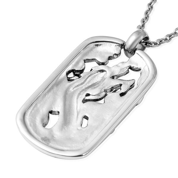 Anh&auml;nger mit Kette ca. 60 cm Edelstahl image number 4