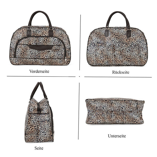 Kleine Reisetasche, Leopardenmuster image number 2
