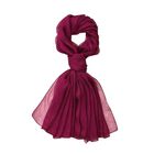 LA MAREY Solid chiffon 100% silk scarfMaterial:100% Mulberry silk size:110cm*180cmWeight : 50 lila