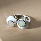 Natürlicher, äthiopischer Opal-Ring in Silber image number 1