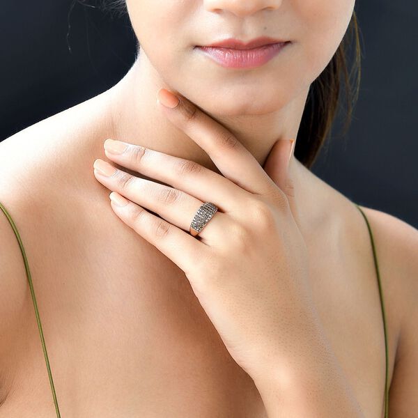 Nat&uuml;rlicher Champagner I1 Diamant Ring in 585 Ros&eacute;gold - 1 ct. image number 10