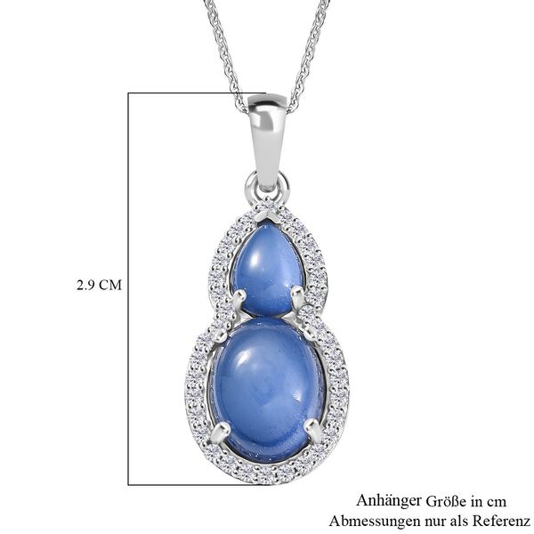 D'Joy Aurora Mondstein Schmuckset ca. 50 cm 925 Silber rhodiniert ca. 4.07 ct image number 6