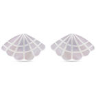 Weiße Perlmutt-Ohrringe