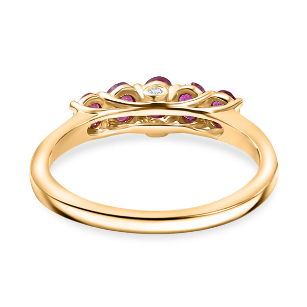 D'Joy AA afrikanischer Rubin und Diamant Ring - 1,38 ct. image number 6