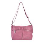 Wasserdichte Crossbody-Tasche aus Hochwertiges Nylon mit RFID schutz, 120 cm Schulterriemen, 29x20x10 cm, Rosa