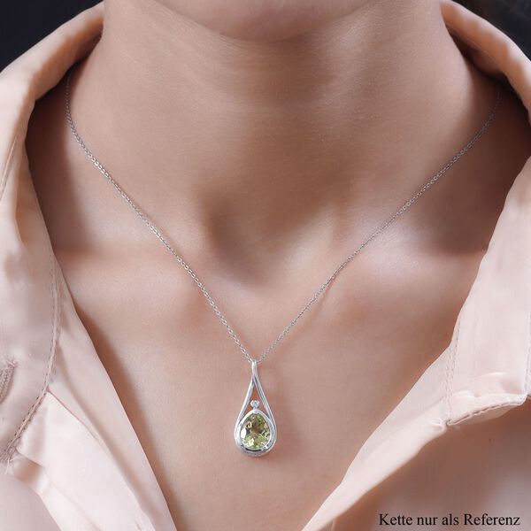 AA Ouro Verde-Quarz und Zirkon-Anh&auml;nger - 2,94 ct. image number 3