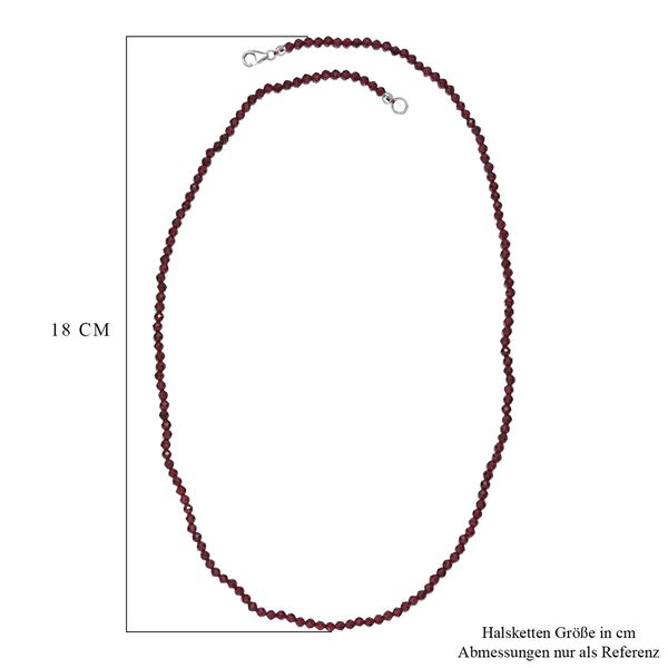 Rote Granat 50cm Halskette - 28 ct. image number 6