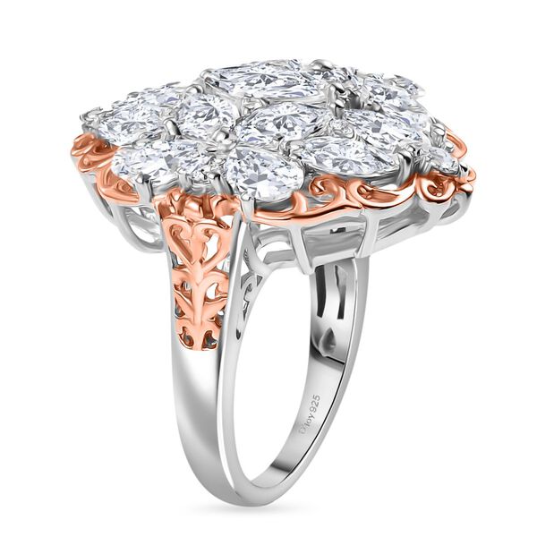 J Francis gefertigt mit SWAROVSKI Zirkonia Ring 925 Silber (Größe 17.00) image number 5