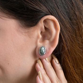 Sibirische Seraphinite-Ohrstecker - 5,81 ct.