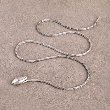 D'Joy Royal Bali - Royal Bali - Tulang Naga mit Schlange Halskette, ca. 60 cm 925 Silber ca. 22,03g