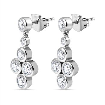 J Francis gefertigt mit SWAROVSKI- Swarovski Zirkonia Ohrringe