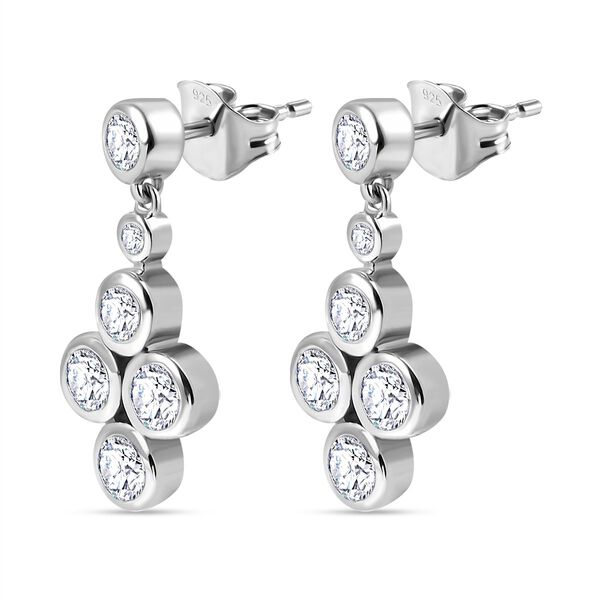 J Francis gefertigt mit SWAROVSKI- Swarovski Zirkonia Ohrringe image number 4