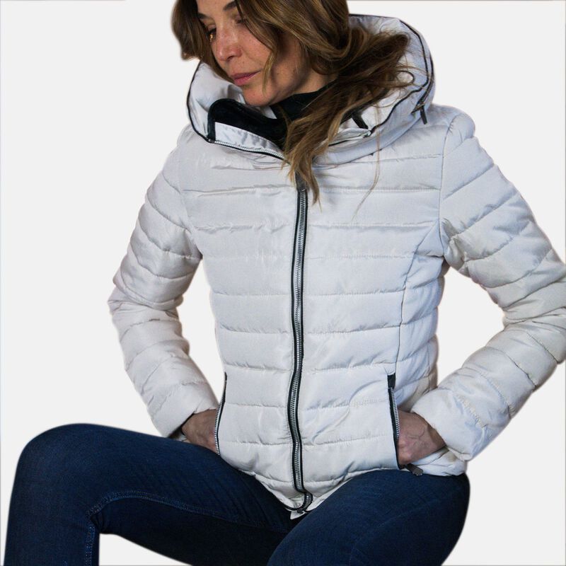 19V69 by Alessandro Versace: Winterjacke mit Kapuze, Weiss, XL image number 0
