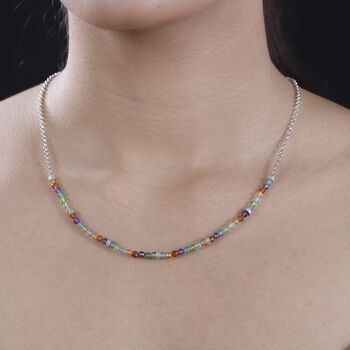 Multi-Edelstein-Halskette, 45 cm  19,98 ct.