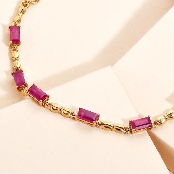 Afrikanisches Rubin-Armband in Silber image number 2