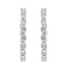 Weißer Zirkonia Ohrringe, Reines Messing