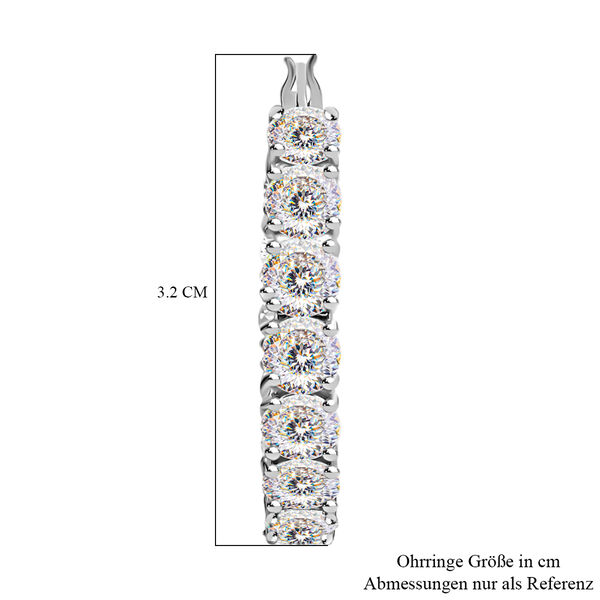 Moissanit Creolen - 12,28 ct. image number 5