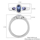 Tansanit-Ring, 925 Silber platiniert  ca. 0,99 ct image number 6