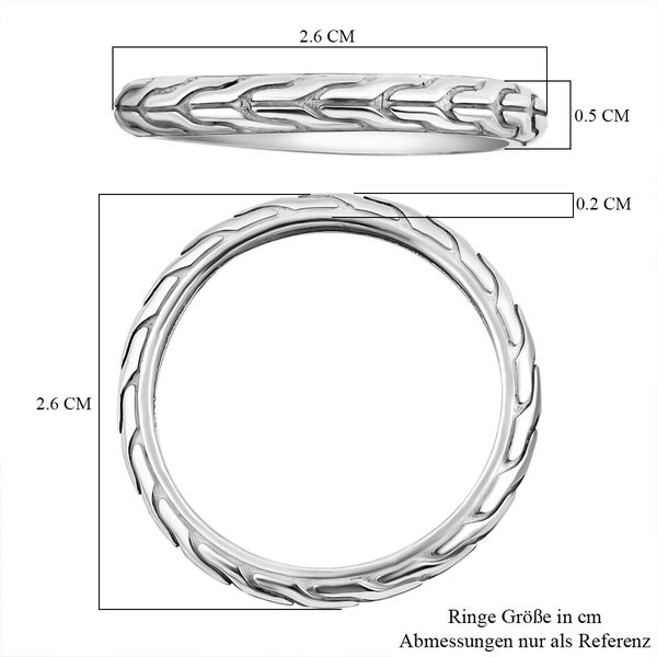 Royal Bali Kollektion- 2er-Set Bandringe image number 4