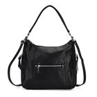 " life-style:Color:Black Size/Profile: PU crossbody bag Wall (exterior):PU Lining (Interior):Polyester; Pockets (exterior):Zipper -3; Pockets (interior):Zipper -2 Size:31*13*28cm "