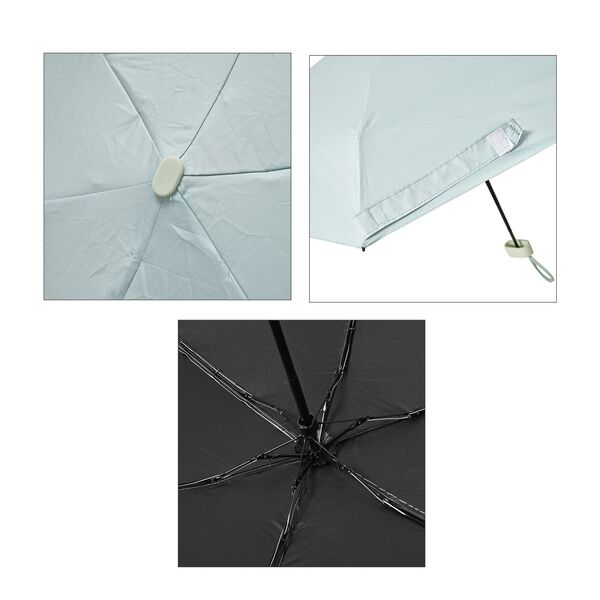 Sturmfester Pocketschirm mit Etui und UV-Schutz, Salbeigrün image number 8