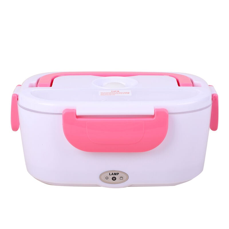 Elektroheizung Lunchbox, Rosa
Material:PP 
Größe:23.5*16.5*10.5cm(1.05L)9.25*6.49*4.13INCH
Color:White+red
rating:50W
voltage:110V
2 pin UL plug power cable:100cm
 image number 0