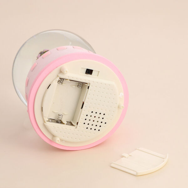 Schneekugel Musik und Licht, 15x10 cm, Rosa image number 7