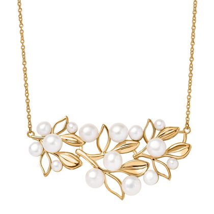 EVER TRUE S&uuml;&szlig;wasser Perle (4-6 mm) Halskette ca. 45 cm Nickelfreies Messing