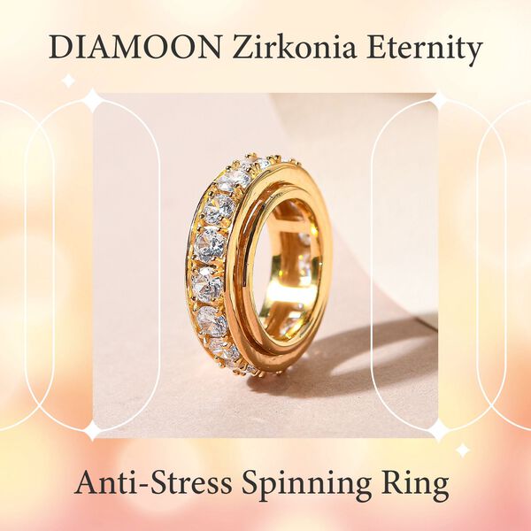 Zirkonia Eternity Anti-Stress Spinning Ring image number 8