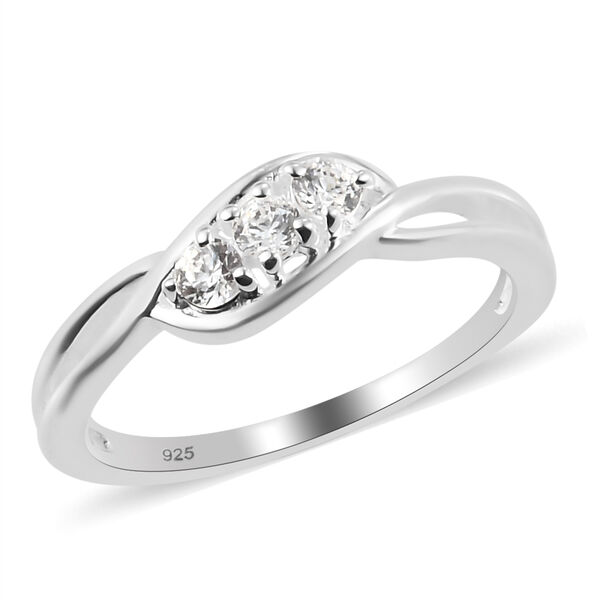 LUSTRO STELLA - feinster Zirkonia-Ring, 925 Silber image number 4