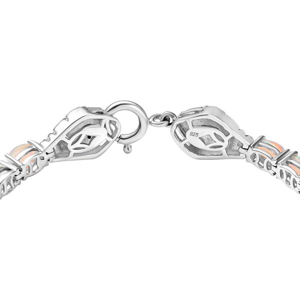 Natürliches, äthiopisches Welo Opal und schwarzes Spinell Armband image number 4