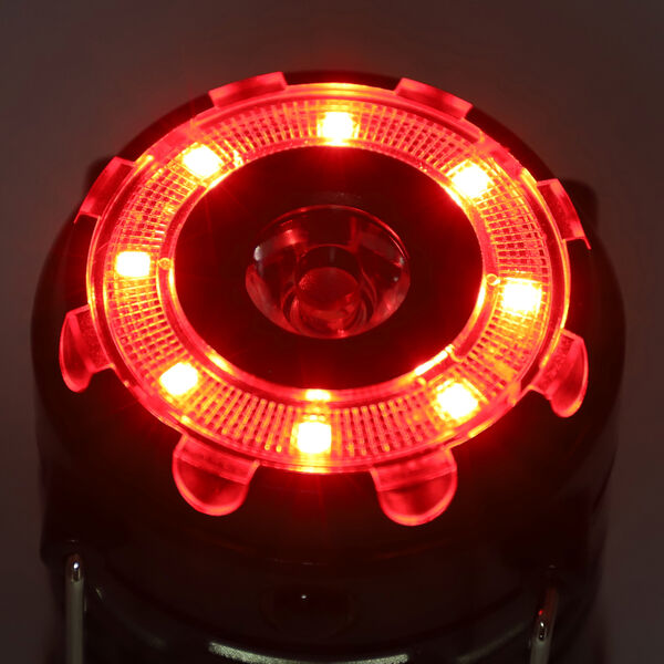 LED Laterne mit Taschenlampe, zusammenklappbar, 3xAAA (nicht inkl.), Gr&ouml;&szlig;e 6,8x6,8x10 cm, Schwarz image number 7