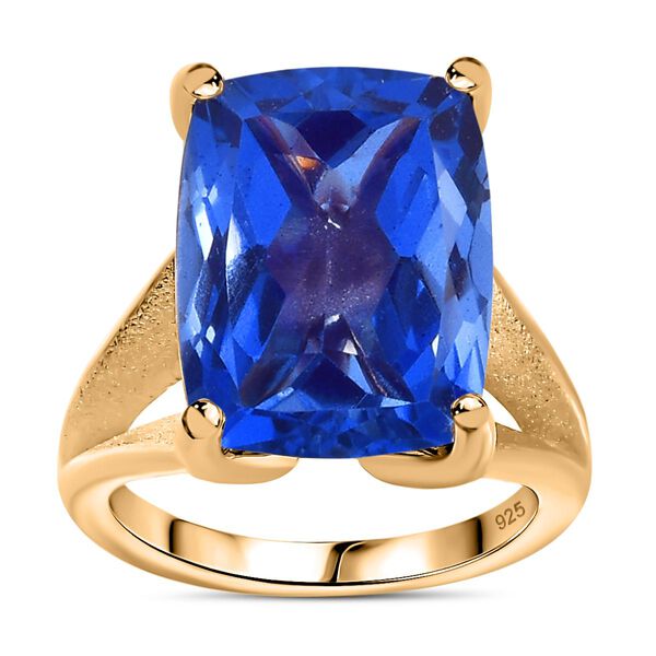 Tansanitfarbener Quarz Ring, ca. 13,05 ct. image number 4