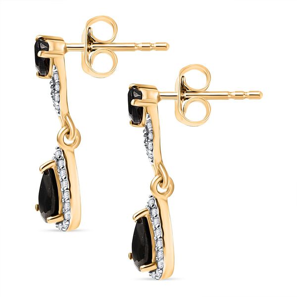 D'Joy Elite Shungit und Zirkon Ohrringe - 1,19 ct. image number 4