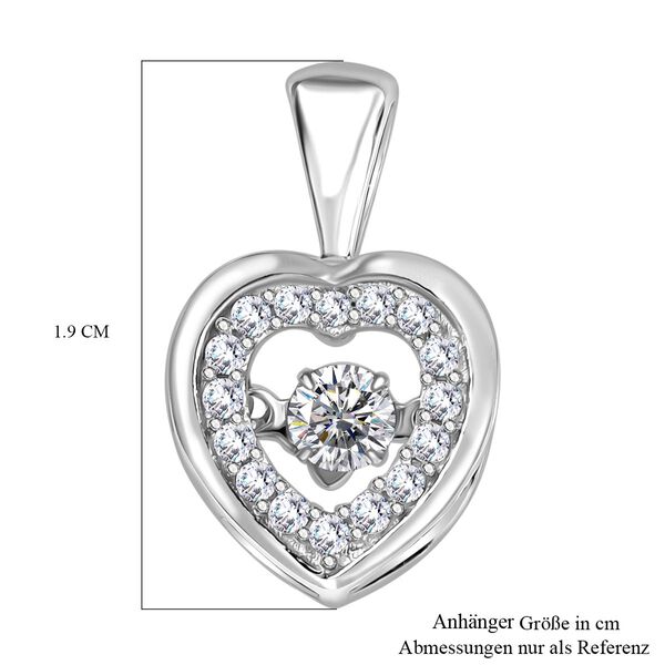 Moissanit Herz Anhänger - 0,39 ct. image number 6