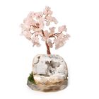 "rose quartz with Copper Wire Tree size:7*12CM weight:178.4g color:pink"