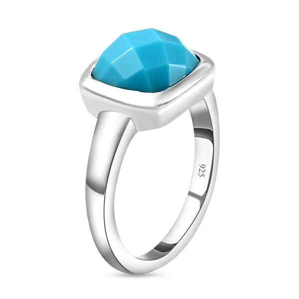 Amerikanischer, Natürlicher Sleeping Beauty Türkis-Ring, 925 Silber platiniert  ca. 3,76 ct image number 5