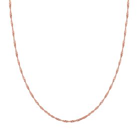 Singapurkette, 925 Silber rosévergoldet, ca. 50 cm