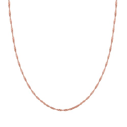 Singapurkette, 925 Silber rosévergoldet, ca. 50 cm image number 0