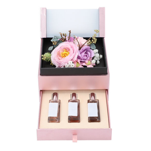 The 5th Season - 2-lagig Kunstblumen Box und 3er-Set Raumspray, Lila image number 7