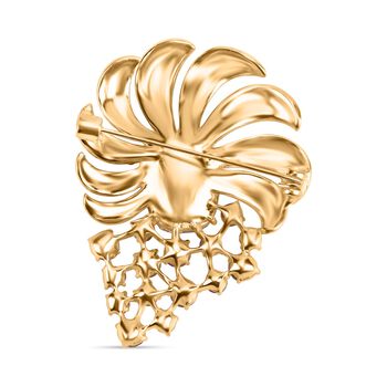 Wei&szlig;e und lila Kristall-Brosche