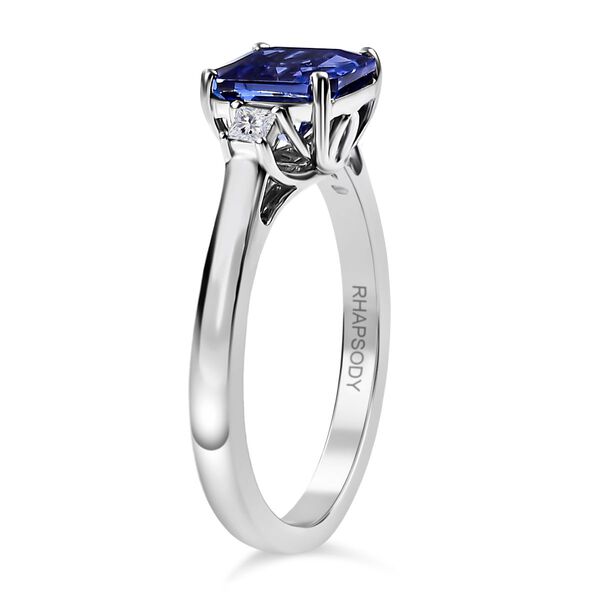 RHAPSODY AAAA Tansanit und VS Diamant Ring in 950 Platin - 1,93 ct. image number 5