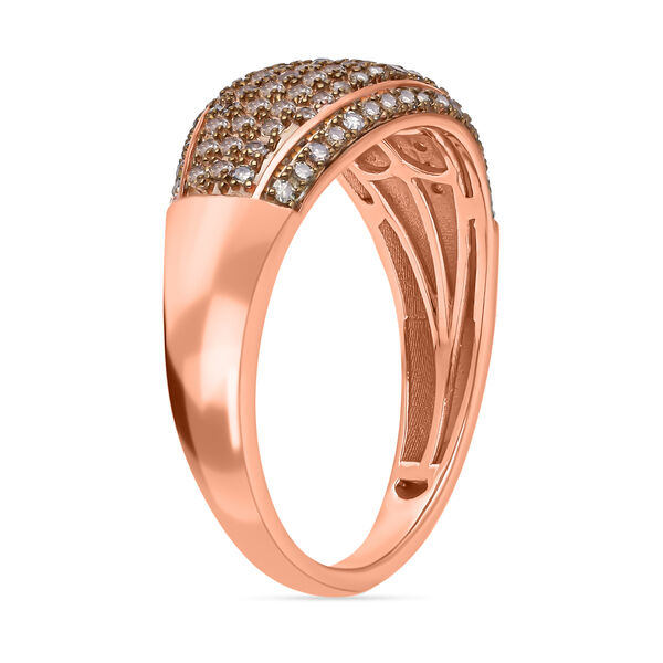 Nat&uuml;rlicher Champagner Diamant-Ring - 0,50 ct. image number 4