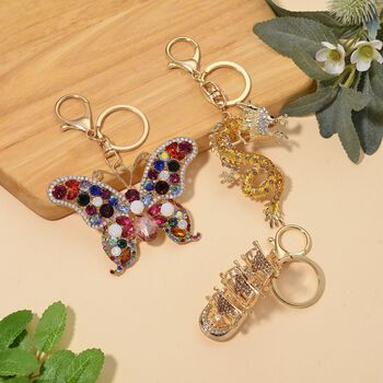 Schwarze Kristall Schmuckset Legierung emailliert, Legierung Std Gelb